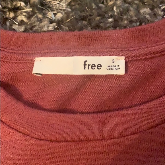 Wilfred Free mauve cropped sweater tee - Picture 2 of 4